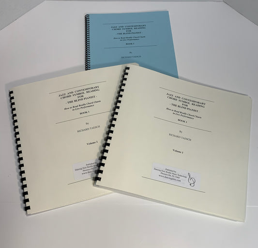 All volumes of Jazz and Conteporary Chord Symbol Reading for the Blind Pianist