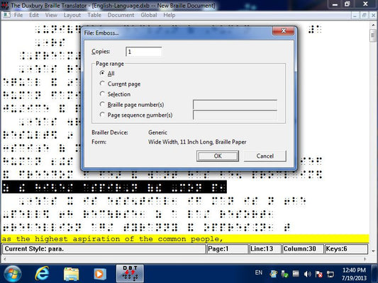 Duxbury Braille Translator