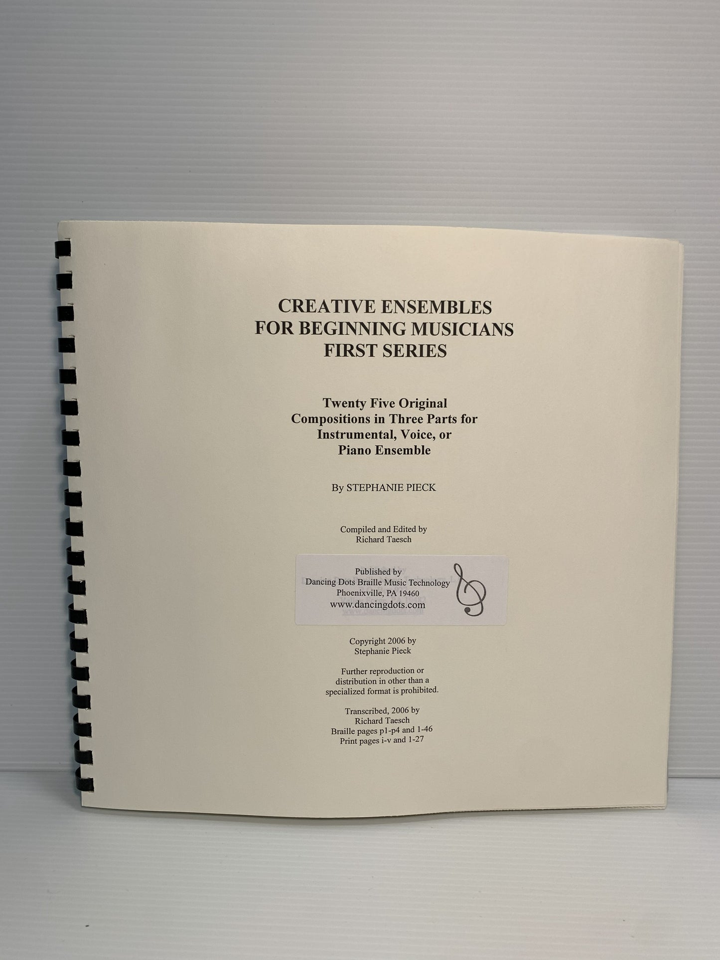 Creative Ensembles for Beginning Musicians by Stephanie Pieck
